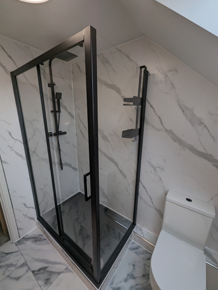 modern shower enclosure installation #2, Ross-on-Wye — Cotswold Maintenance Group portfolio